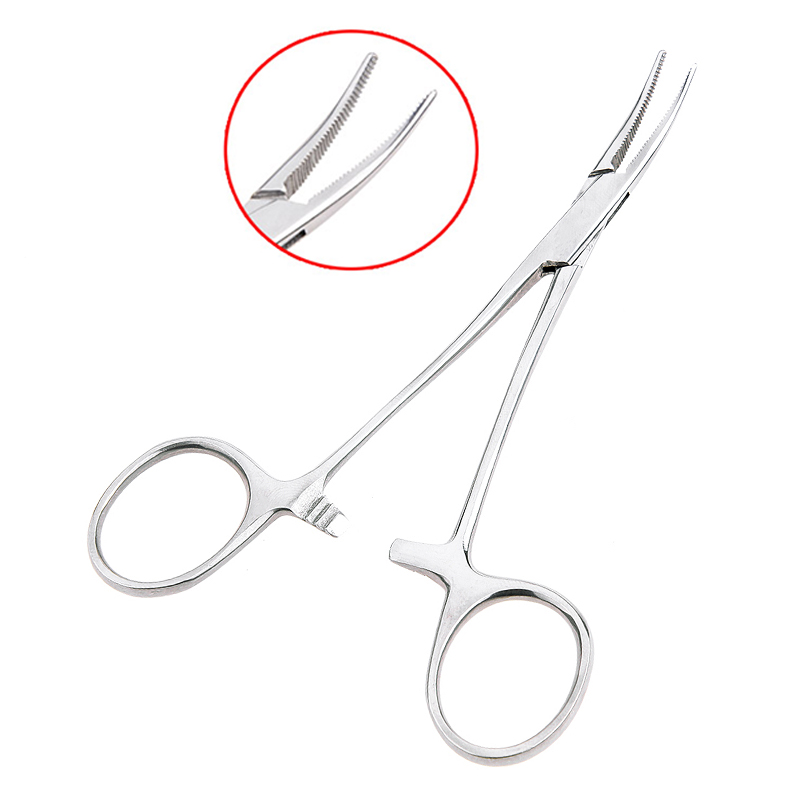 Hand Tool 12.5 16 18cm Hemostatic Forceps Pet Hair Clamp Fishing Locking Pliers Epilation Tools Curved/Straight Tip Cutter Tool