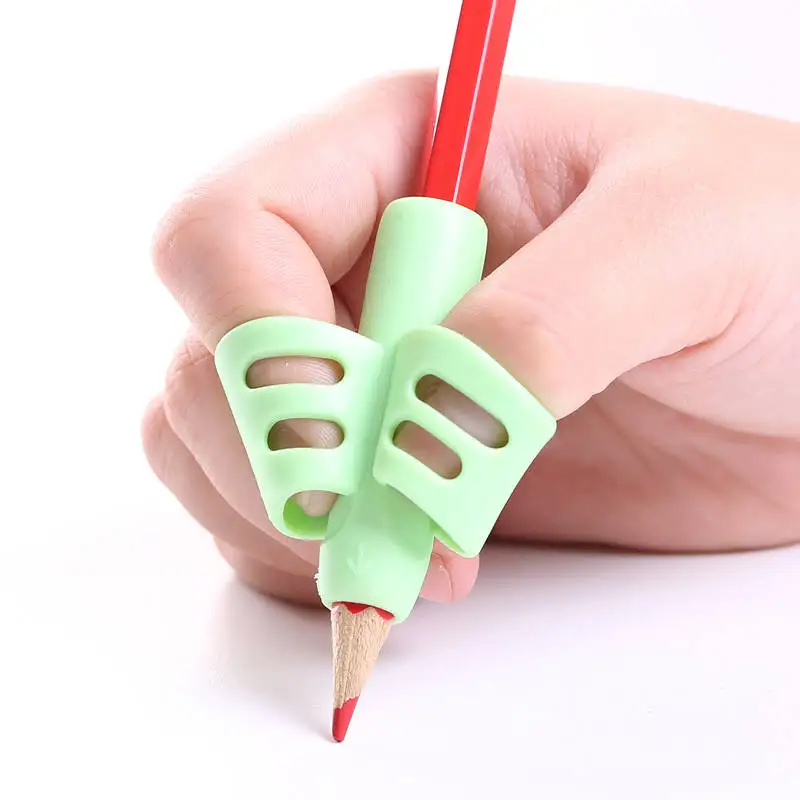 1/3pcs Children Writing Pencil Pan Holder Kids Learning Practise Silicone Pen Aid Grip Posture Correction Device for Students