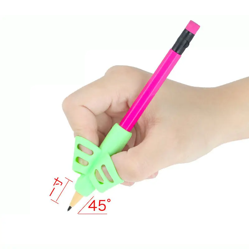 1/3pcs Children Writing Pencil Pan Holder Kids Learning Practise Silicone Pen Aid Grip Posture Correction Device for Students