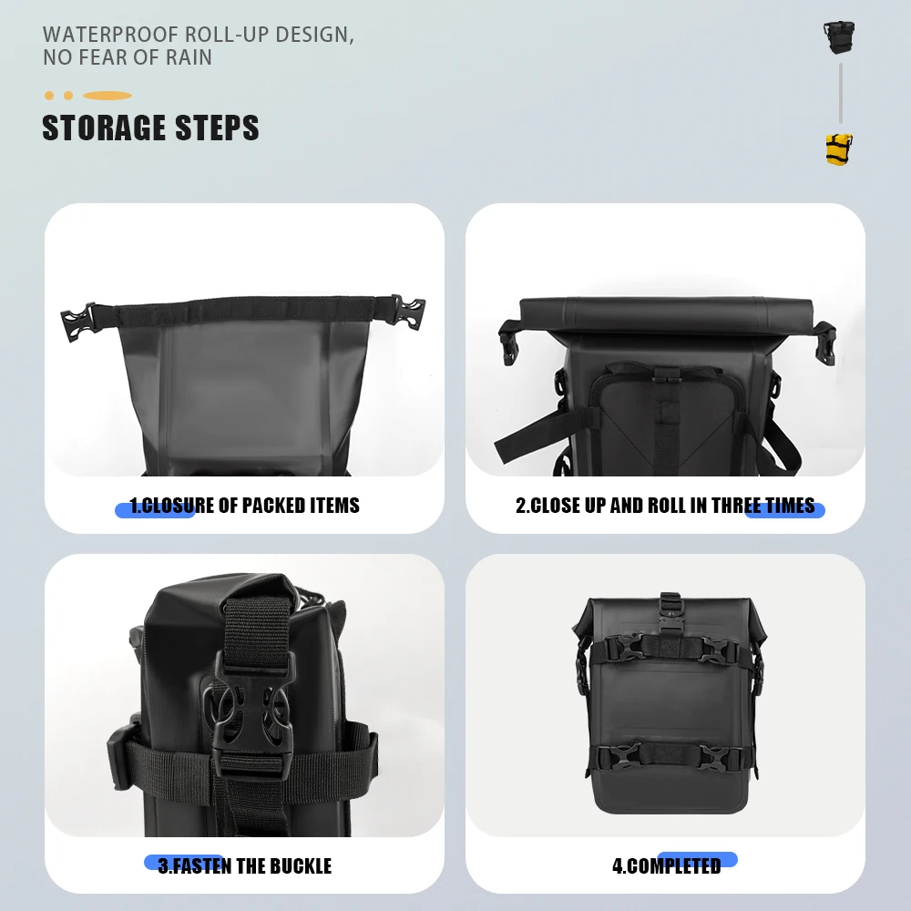 For R1200GS R1250GS ADV For HONDA NC750X CB500X Motorcycle Frame Crash Bars Waterproof Bag Bumper Repair Tool Placement Bag