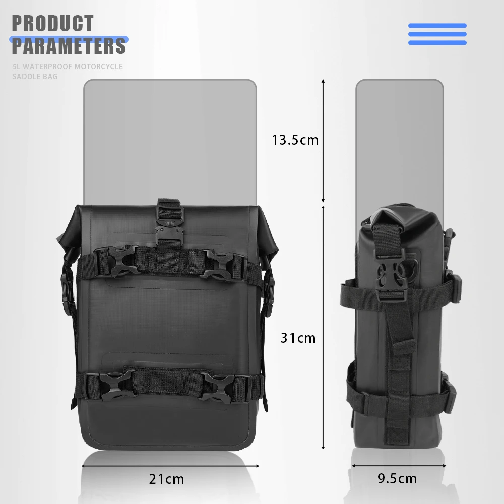 For R1200GS R1250GS ADV For HONDA NC750X CB500X Motorcycle Frame Crash Bars Waterproof Bag Bumper Repair Tool Placement Bag