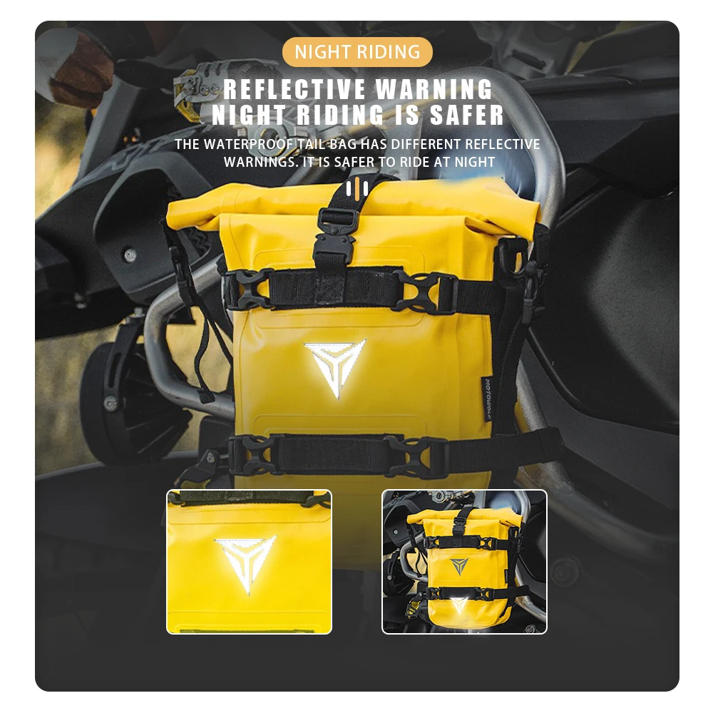 For R1200GS R1250GS ADV For HONDA NC750X CB500X Motorcycle Frame Crash Bars Waterproof Bag Bumper Repair Tool Placement Bag