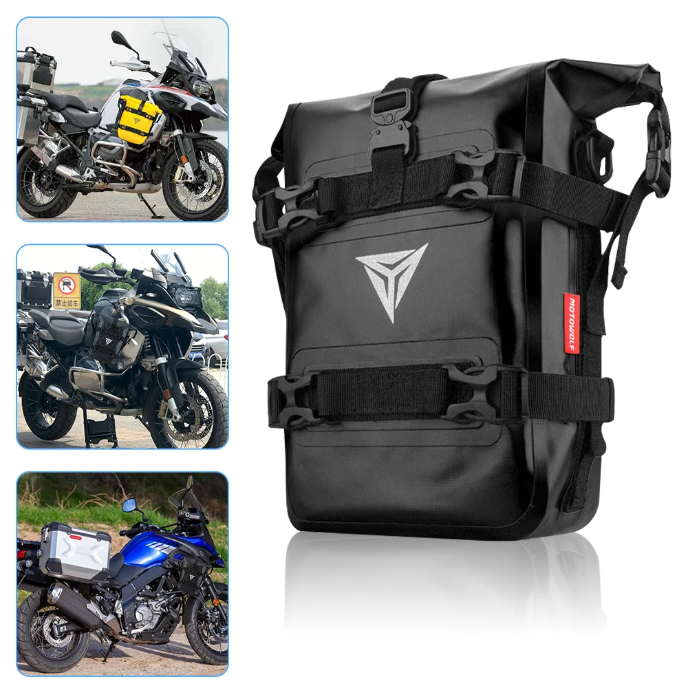 For R1200GS R1250GS ADV For HONDA NC750X CB500X Motorcycle Frame Crash Bars Waterproof Bag Bumper Repair Tool Placement Bag