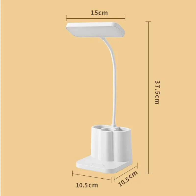 USB Learning Dormitory Bedroom Bedside Reading Night Light LED Desk Lamp Eye Protection Desk College Student Nightlights