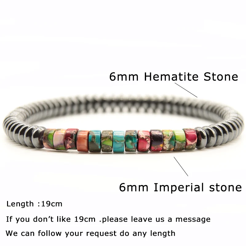 Minimalist Natural Wood Bracelets Unisex 6mm Hematite Imperial Beaded Braslet Meditation Yoga Braclet Leisure Accessories Joias