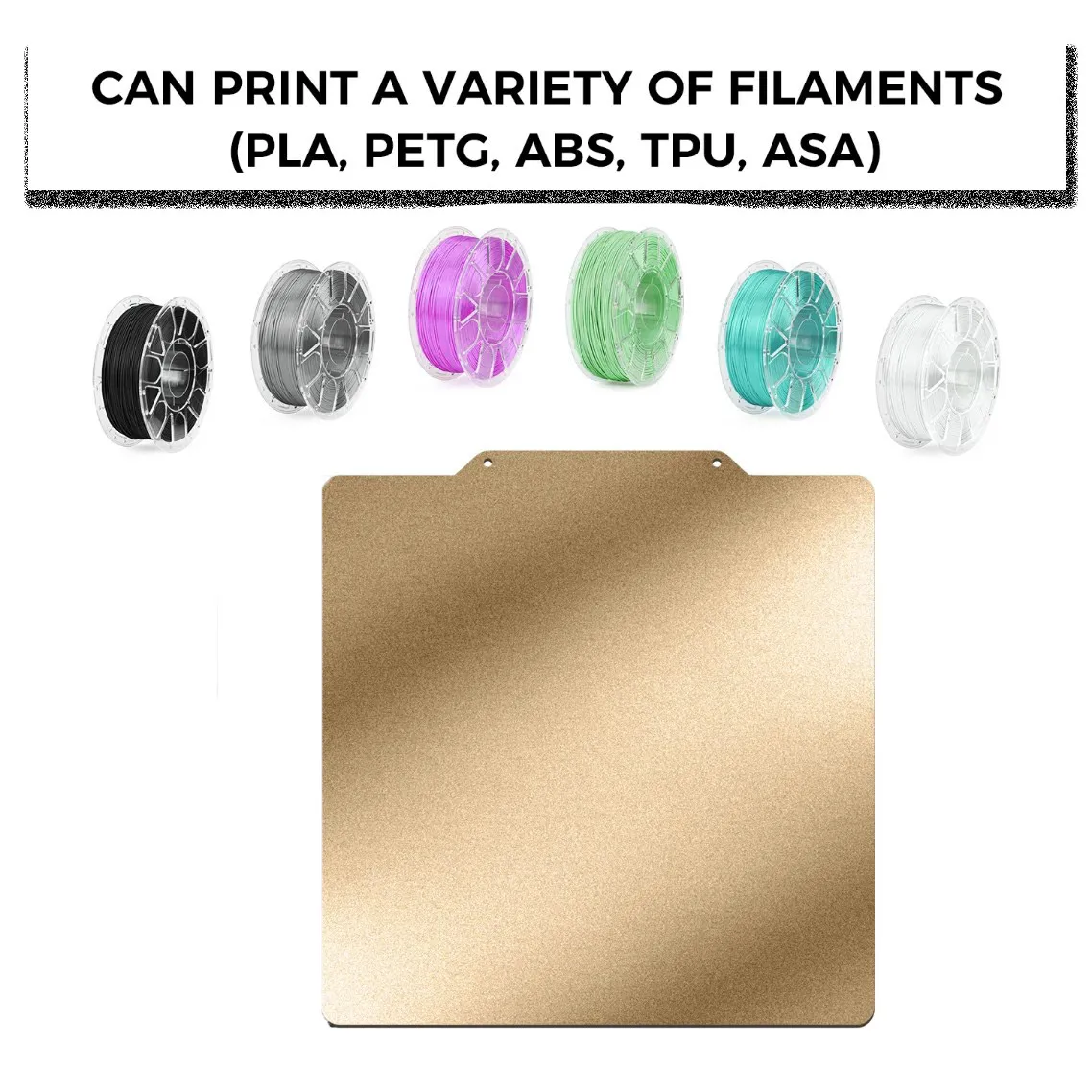 Magnetic PEI Powder Sheet 235/250/310/350/220mm Double Sided Spring Steel Sheet Textured For Ender 3 CR10 P1P SW-X1 Build Plate