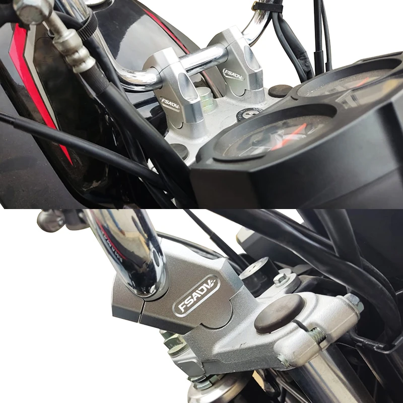 NEW 22mm 28mm Motorcycle Handlebar Riser Motocross Heightening Clamp Mount Pit Bike For Benelli For BMW For Yamaha For Honda