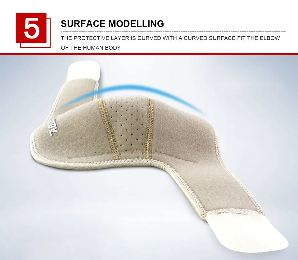 AOLIKES 1PCS Elbow Brace, Reversible Support Wrap for Joint, Arthritis Pain Relief, Tendonitis, Sports Injury Recovery