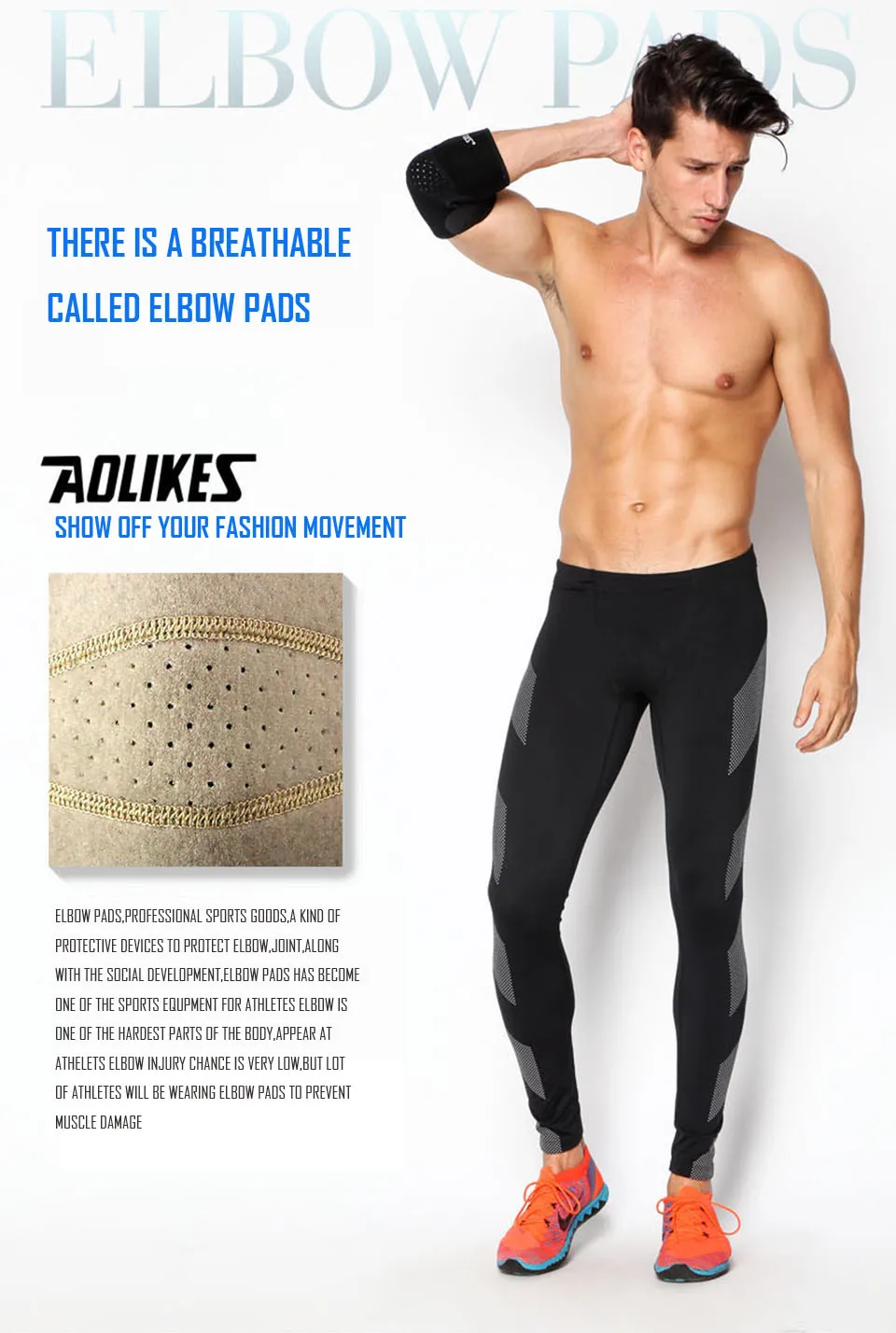 AOLIKES 1PCS Elbow Brace, Reversible Support Wrap for Joint, Arthritis Pain Relief, Tendonitis, Sports Injury Recovery