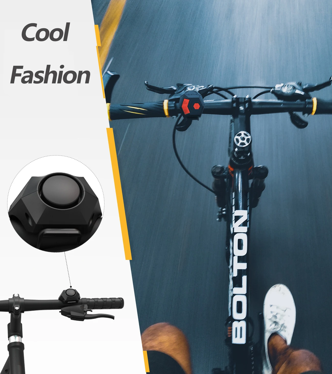 Bike Electric Horn Bell USB Rechargeable Bicycle Handlebar Cycling Alarm Ring Bell 120db Super Loud Horn Anti-theft Bell scooter