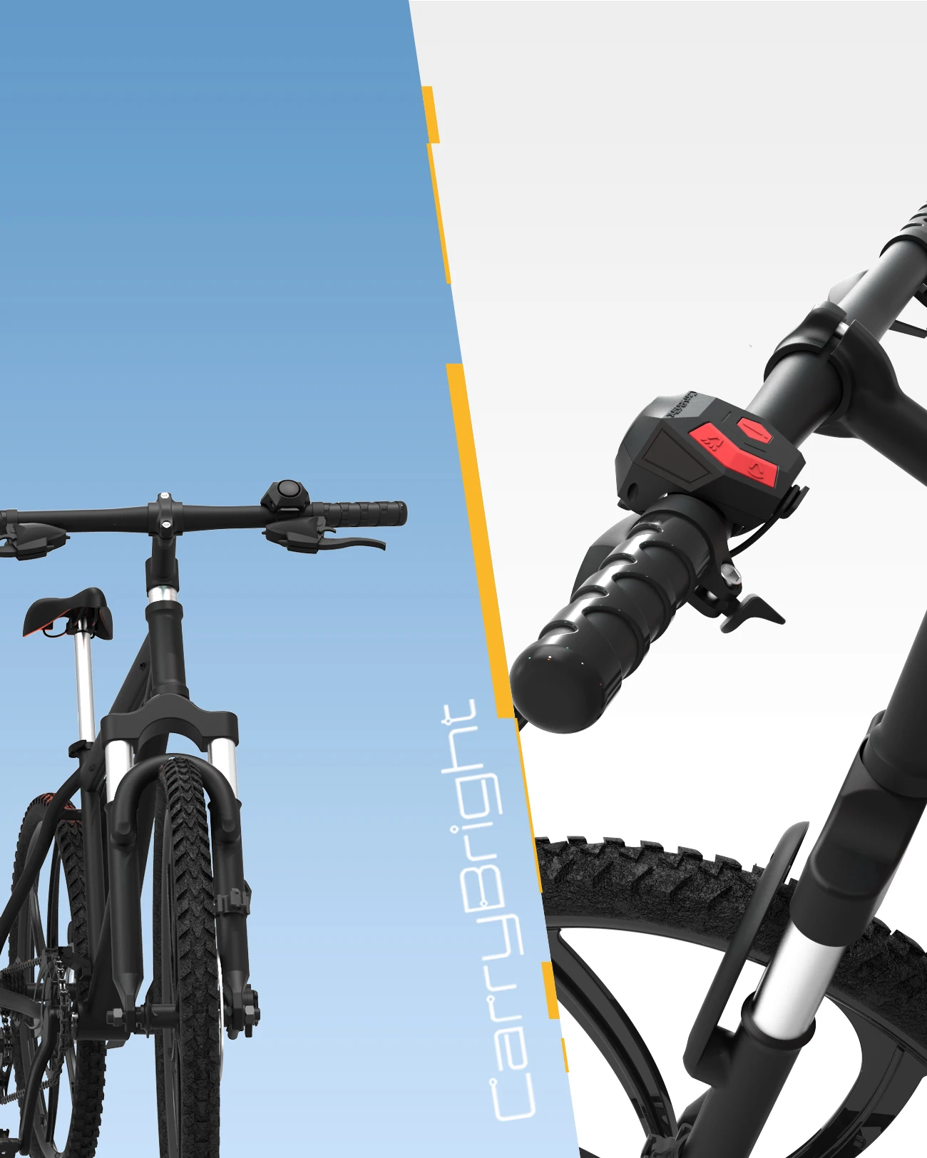 Bike Electric Horn Bell USB Rechargeable Bicycle Handlebar Cycling Alarm Ring Bell 120db Super Loud Horn Anti-theft Bell scooter
