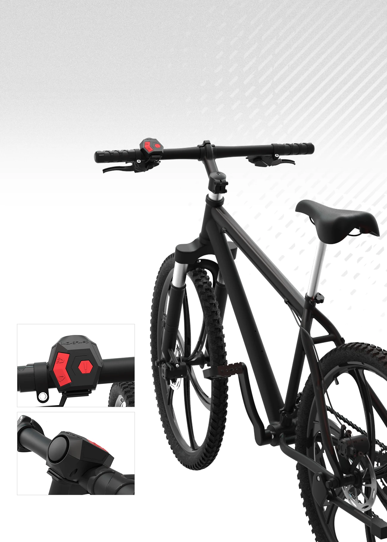 Bike Electric Horn Bell USB Rechargeable Bicycle Handlebar Cycling Alarm Ring Bell 120db Super Loud Horn Anti-theft Bell scooter