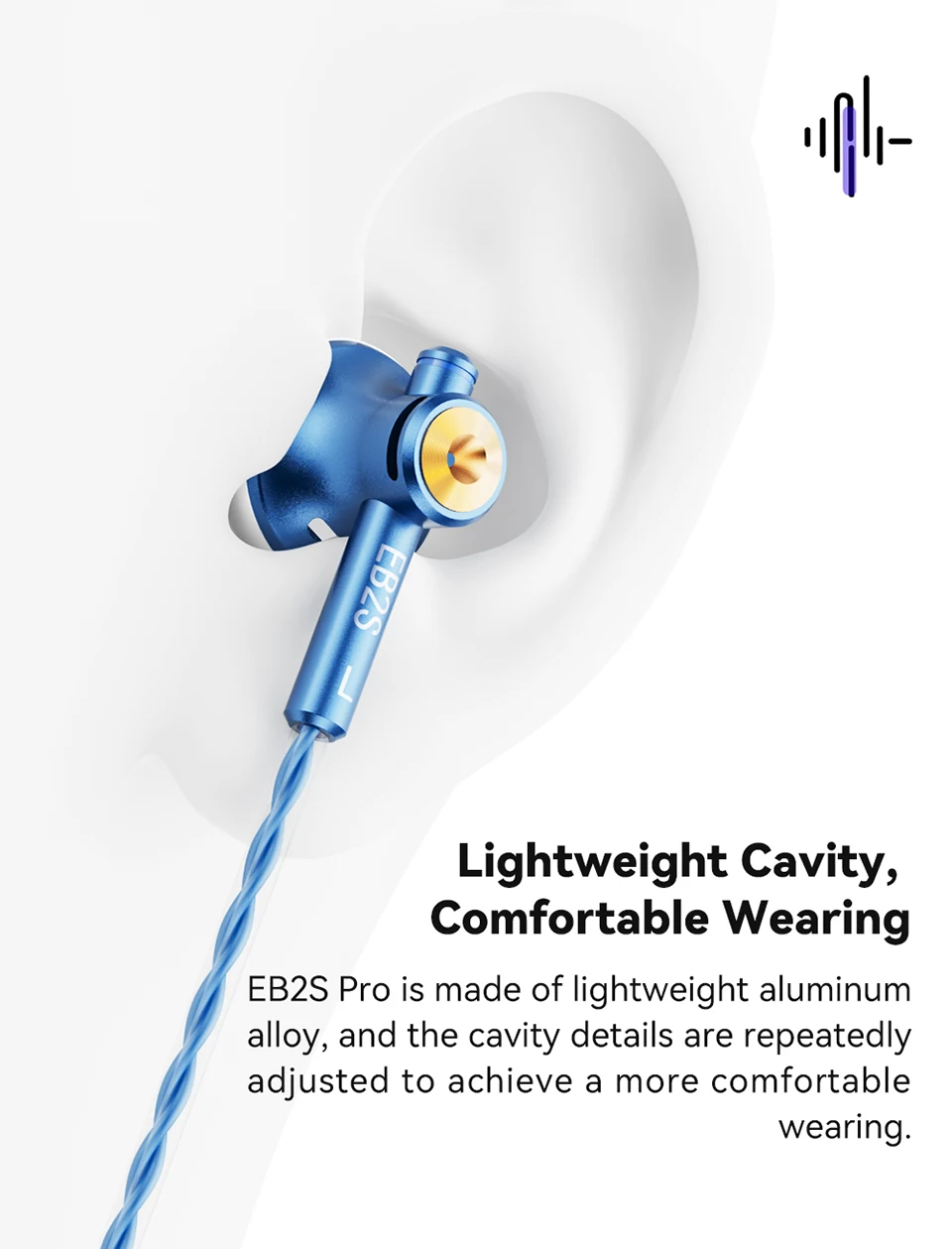 NICEHCK EB2S PRO 3.5/4.4mm Plug Microphone Flat-Head Earbud HIFI Wired Earphone 15.4mm LCP Diaphragm Dynamic Music Vocal Headset