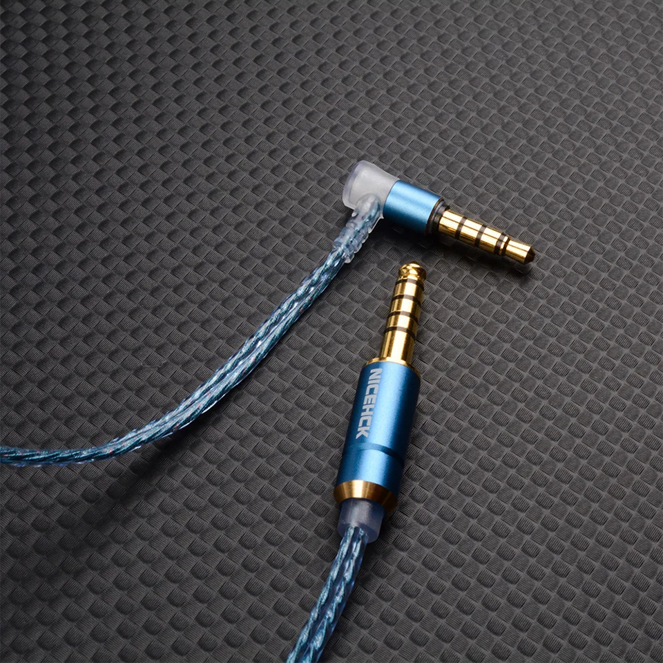 NICEHCK EB2S PRO 3.5/4.4mm Plug Microphone Flat-Head Earbud HIFI Wired Earphone 15.4mm LCP Diaphragm Dynamic Music Vocal Headset