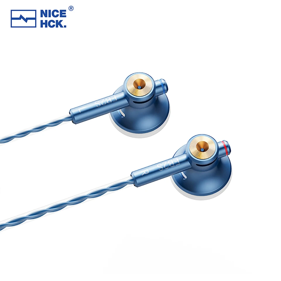 NICEHCK EB2S PRO 3.5/4.4mm Plug Microphone Flat-Head Earbud HIFI Wired Earphone 15.4mm LCP Diaphragm Dynamic Music Vocal Headset