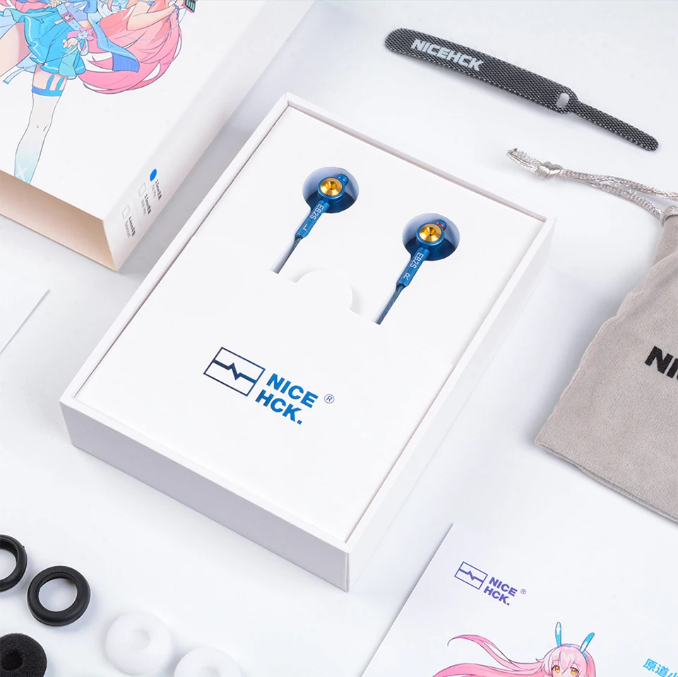 NICEHCK EB2S PRO 3.5/4.4mm Plug Microphone Flat-Head Earbud HIFI Wired Earphone 15.4mm LCP Diaphragm Dynamic Music Vocal Headset