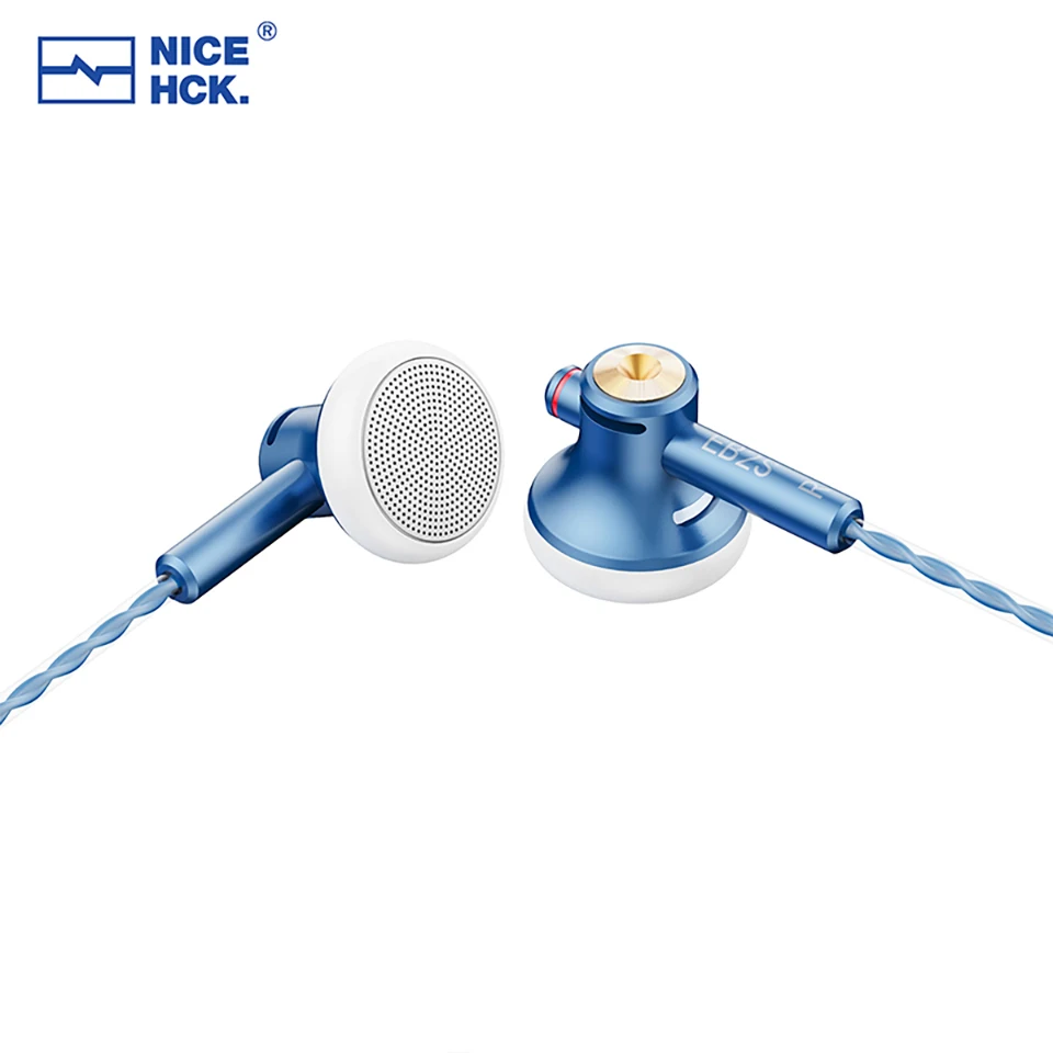 NICEHCK EB2S PRO 3.5/4.4mm Plug Microphone Flat-Head Earbud HIFI Wired Earphone 15.4mm LCP Diaphragm Dynamic Music Vocal Headset