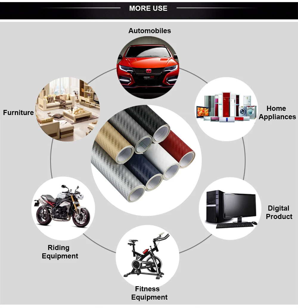 30x200cm Motorcycle 3D Carbon Fiber Vinyl Car Wrap Sheet Roll Film Stickers Decal Styling Auto Motorbike Motorcycle Accessories