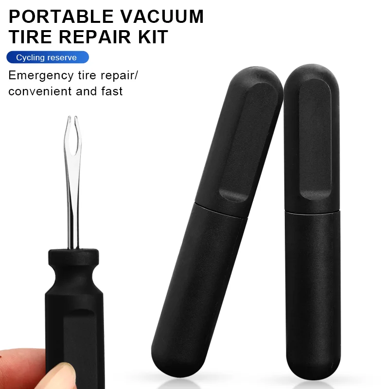 Bike Tubeless Tire Repair Kit With Rubber Strips Portable Urgent Glue Free Repair Rubber Stripes Set Bicycle Tire Repair Tool