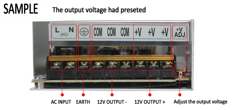vusum Switching Led power supply 5V power supply Transformer 110V 220V AC to DC 5V 2A 6A 10A 20A 30A 40A 50A 60A 72A Driver