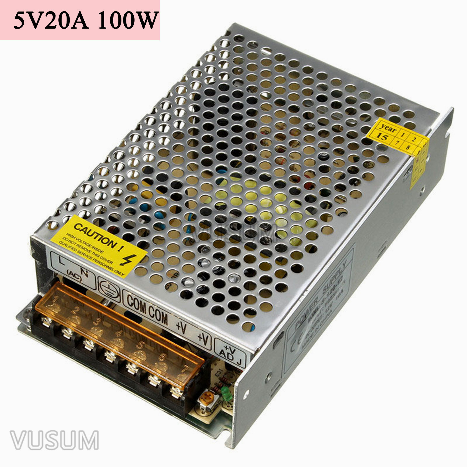 vusum Switching Led power supply 5V power supply Transformer 110V 220V AC to DC 5V 2A 6A 10A 20A 30A 40A 50A 60A 72A Driver