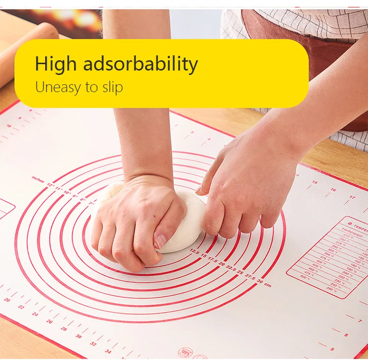 BUYYES 1PCS Silicone Baking Mat Kneading Pad Dough Mat Pizza Cake Dough Maker Kitchen Cooking Grill Non-Stick Gadgets Bakeware