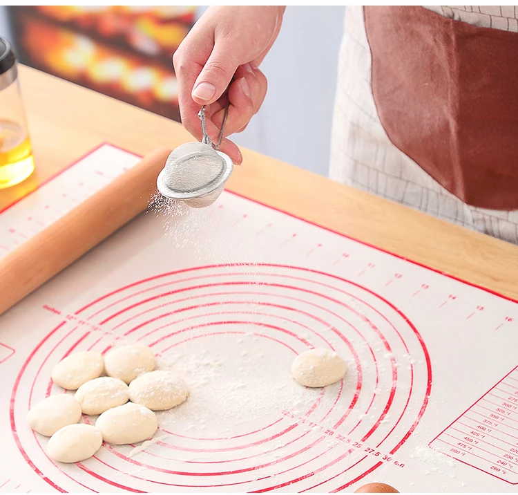 BUYYES 1PCS Silicone Baking Mat Kneading Pad Dough Mat Pizza Cake Dough Maker Kitchen Cooking Grill Non-Stick Gadgets Bakeware