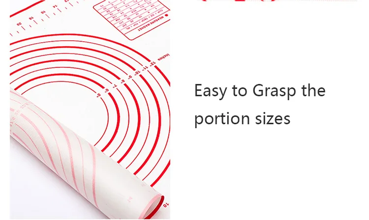 BUYYES 1PCS Silicone Baking Mat Kneading Pad Dough Mat Pizza Cake Dough Maker Kitchen Cooking Grill Non-Stick Gadgets Bakeware