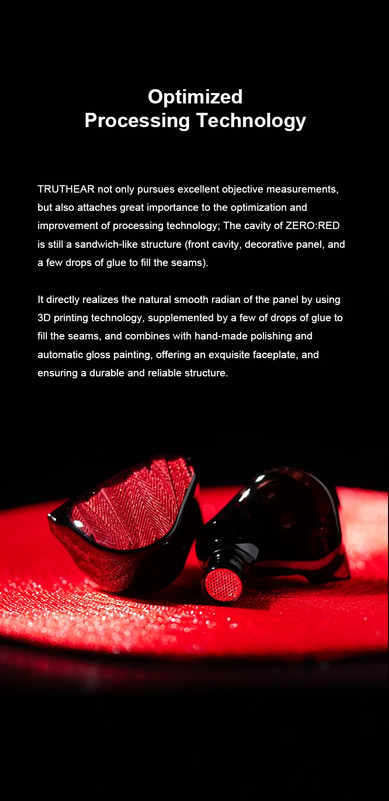 TRUTHEAR X Crinacle ZERO:RED Dual Dynamic Drivers In Ear Headphone with 0.78 2Pin Cable