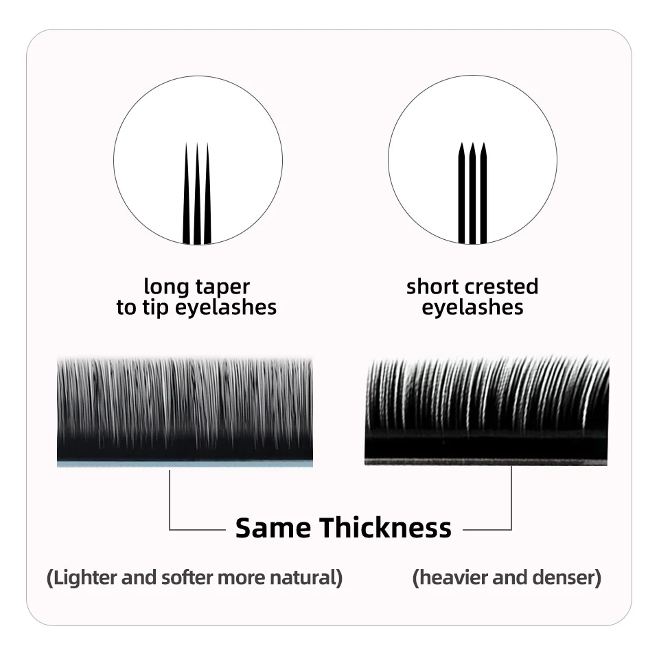 AGUUD 16 Rows Long 16-20mm Eyelashes Extensions Individual Matte Black Cashmere Silk Eyelashes Faux Mink Russian Volume Lashes