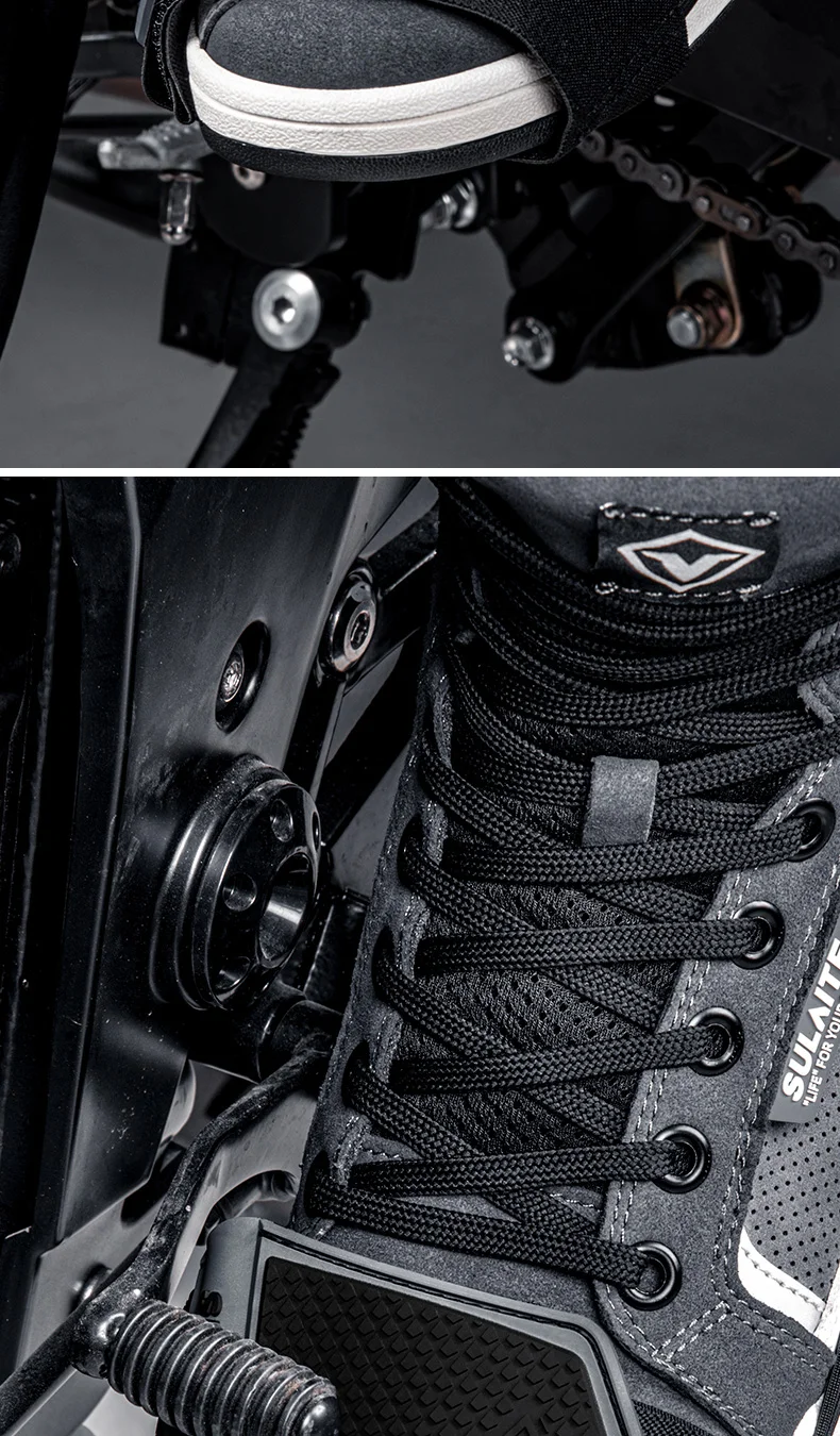 SULAITE Motorcycle Shift Pad Gear Shoe Cover Durable Lightweight Boot Protector Adjustable for Riding Moto Accessaries