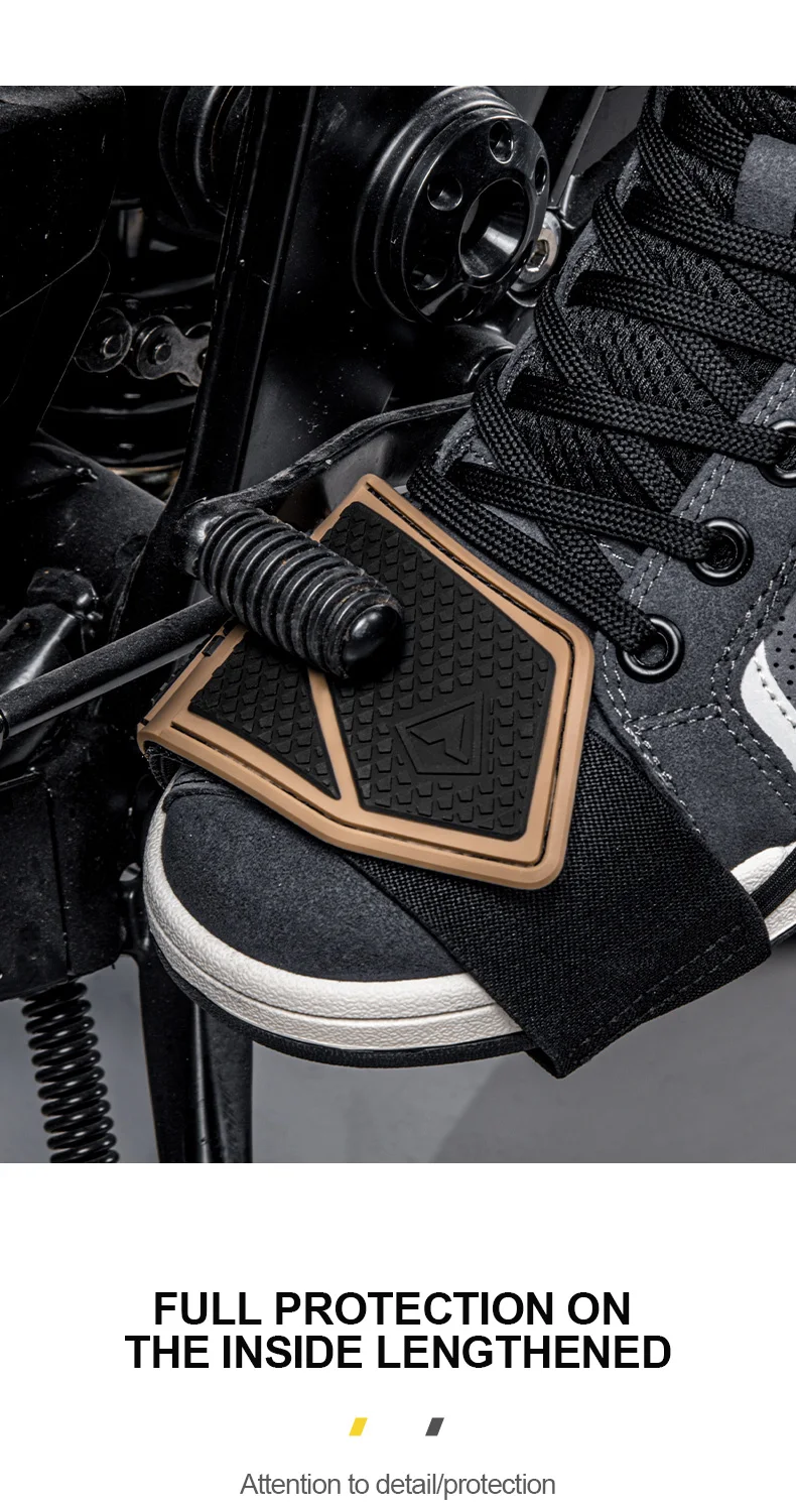 SULAITE Motorcycle Shift Pad Gear Shoe Cover Durable Lightweight Boot Protector Adjustable for Riding Moto Accessaries