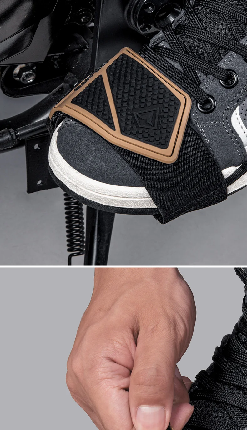 SULAITE Motorcycle Shift Pad Gear Shoe Cover Durable Lightweight Boot Protector Adjustable for Riding Moto Accessaries