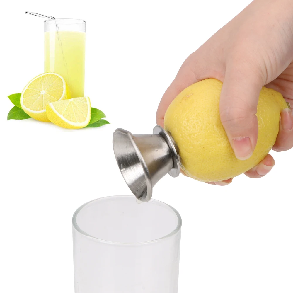 Hand Juicer Pourer Screw Stainless Steel For Lemon Orange Limes Citrus Manually Lemon Squeezer Juice Squeeze Fruit Tool