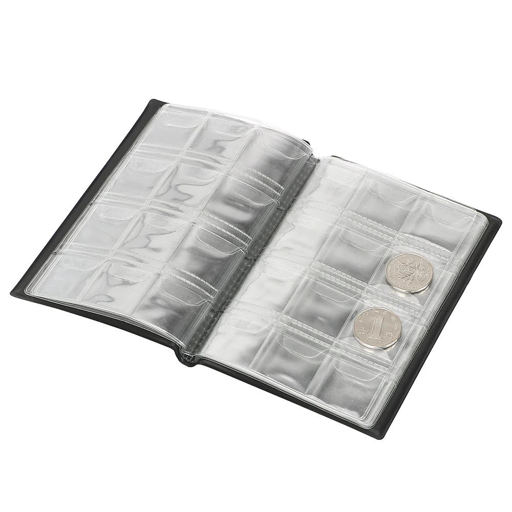 For Collector Coin Holder Albums Mini Penny Coin Storage Bag Collecting Money Organizer 120 Pockets Coins Collection Album Book