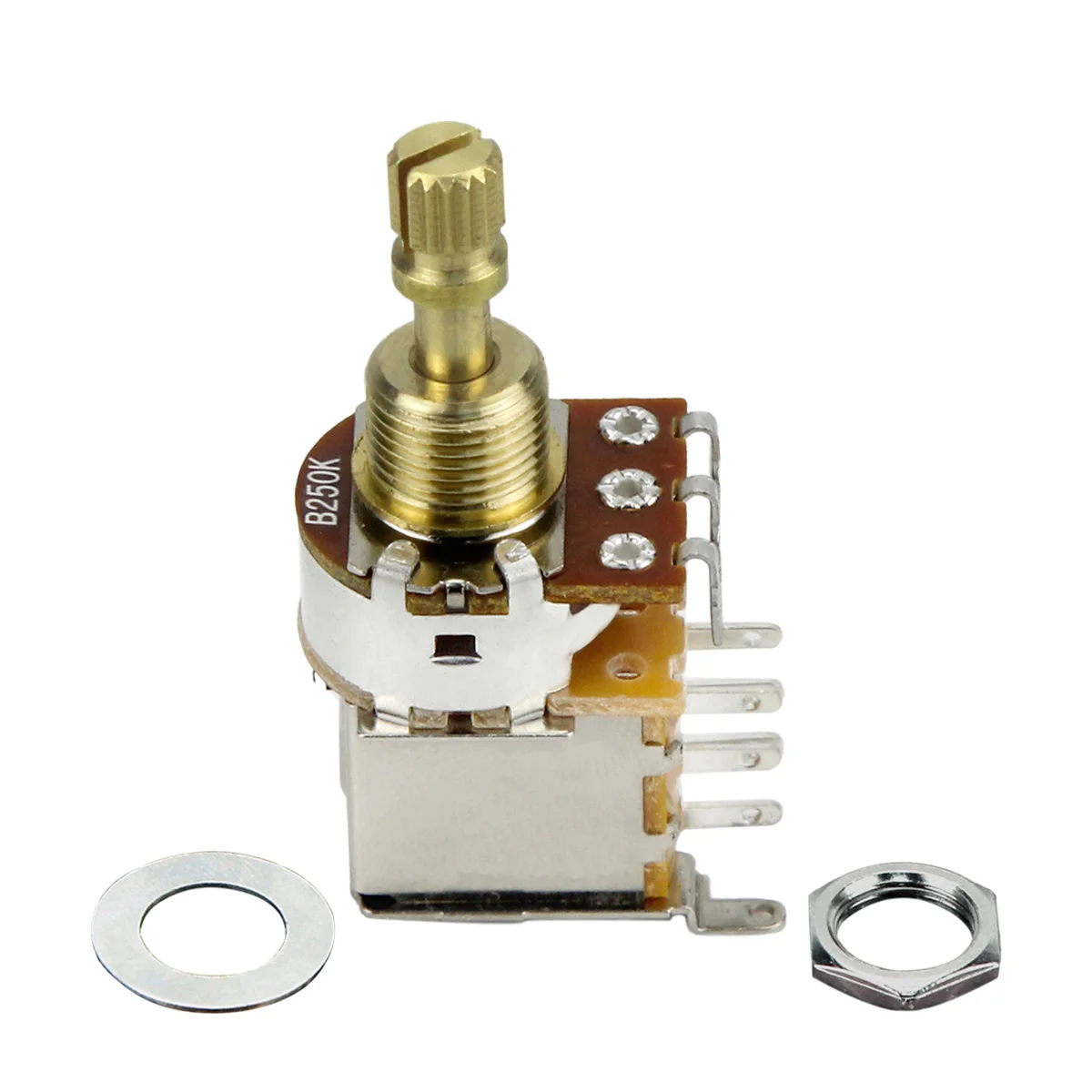 FLEOR 1pc Short Shaft Push-Push Potentiometer Electric Guitar Pot 500K / 250K Choose for Guitar Bass Parts
