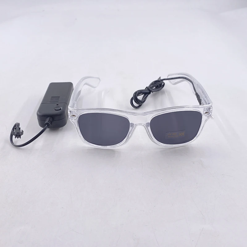 Light Up Led Glasses Neon Party Luminous Glasses EL Wire Glowing Sunglasses Novelty Gift for Adult Glow Bright Light Supplies