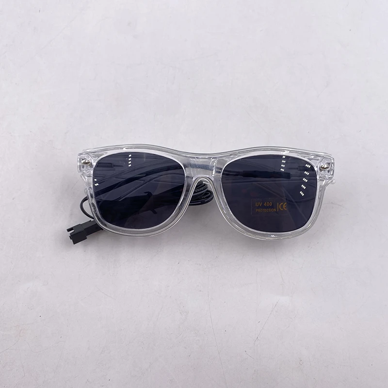 Light Up Led Glasses Neon Party Luminous Glasses EL Wire Glowing Sunglasses Novelty Gift for Adult Glow Bright Light Supplies