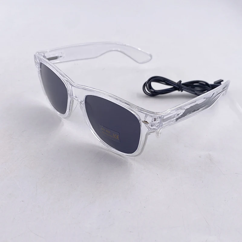 Light Up Led Glasses Neon Party Luminous Glasses EL Wire Glowing Sunglasses Novelty Gift for Adult Glow Bright Light Supplies