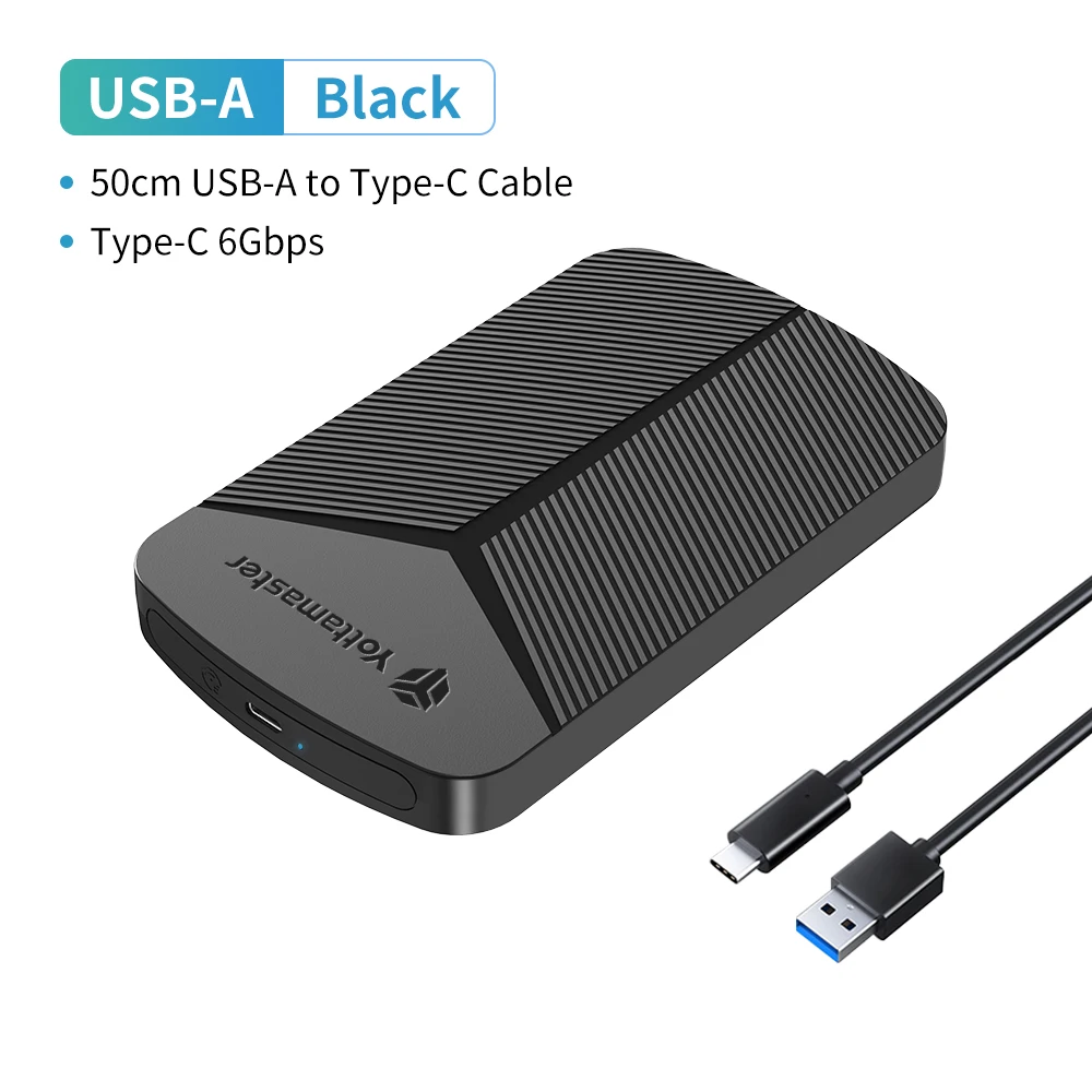 Yottamaster 2.5inch HDD Enclosure SATA to USB 3.0 Adapter Hard Disk Case 6Gbps UASP Hard Drive Enclosure for Windows Mac Linux