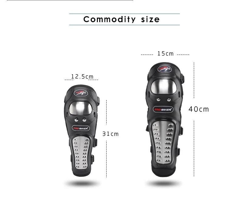 Motorcycle Kneepad Stainless Steel Moto Elbow Knee Pads Motocross Racing Protective Gear Protector Guards Kit