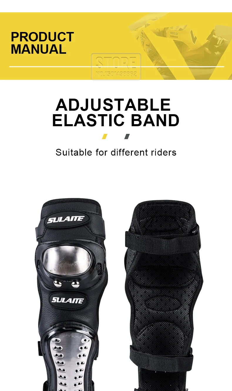 Motorcycle Kneepad Stainless Steel Moto Elbow Knee Pads Motocross Racing Protective Gear Protector Guards Kit