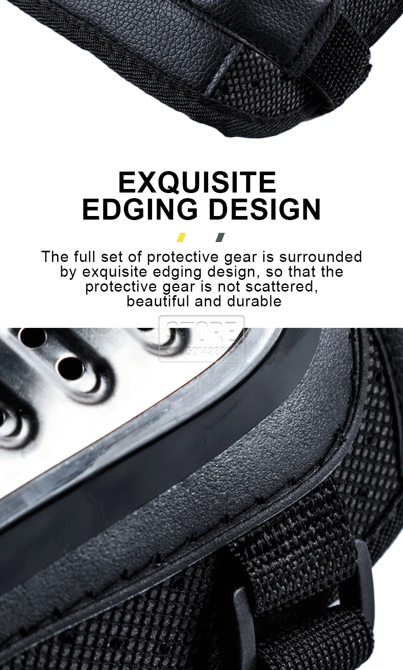 Motorcycle Kneepad Stainless Steel Moto Elbow Knee Pads Motocross Racing Protective Gear Protector Guards Kit