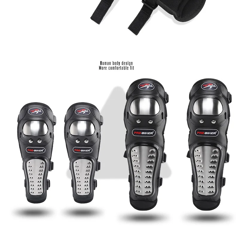 Motorcycle Kneepad Stainless Steel Moto Elbow Knee Pads Motocross Racing Protective Gear Protector Guards Kit