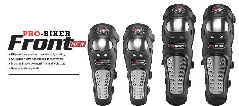 Motorcycle Kneepad Stainless Steel Moto Elbow Knee Pads Motocross Racing Protective Gear Protector Guards Kit
