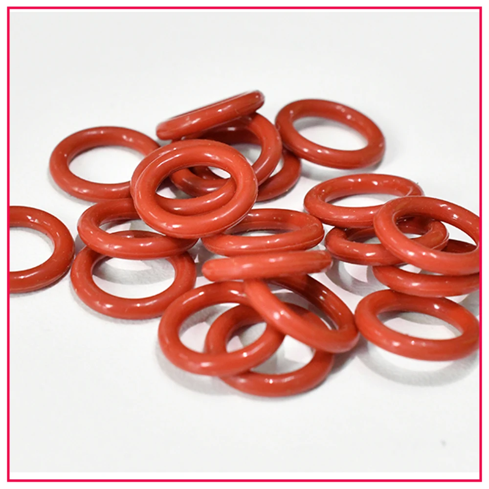 CS 1/1.5/2.0/2.4/3.1 Silicone O Ring Sealing Washer Red VMQ O-ring Plumbing Gaskets Oil Resistant High Temperature Oring Kit