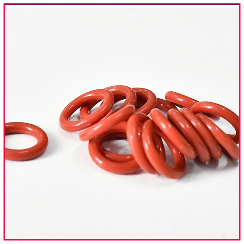 CS 1/1.5/2.0/2.4/3.1 Silicone O Ring Sealing Washer Red VMQ O-ring Plumbing Gaskets Oil Resistant High Temperature Oring Kit
