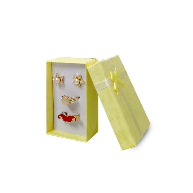12Pcs/lot Ring Box Necklace Pendant Box Earrings Organizer Jewelry Display Holder Trinket Storage Props Gift Box 5*8*2.5cm