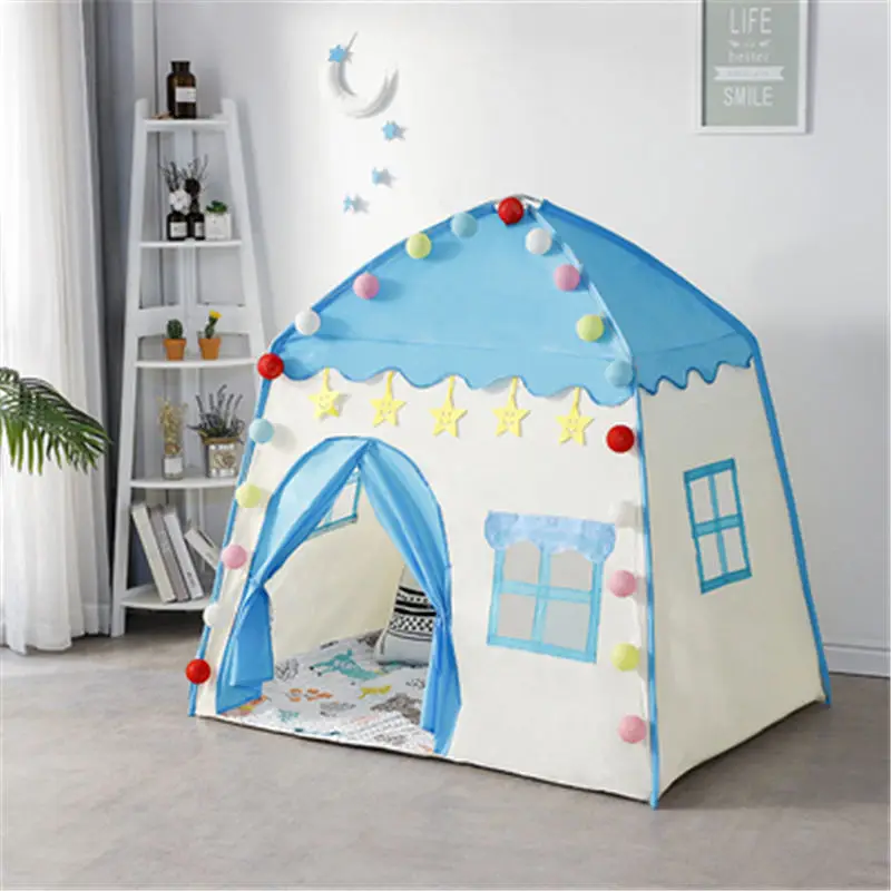 Children's Tent Indoor Outdoor Games Garden Tipi Princess Castle Folding Cubby Toys Tents Enfant Room House Teepee Playhouse