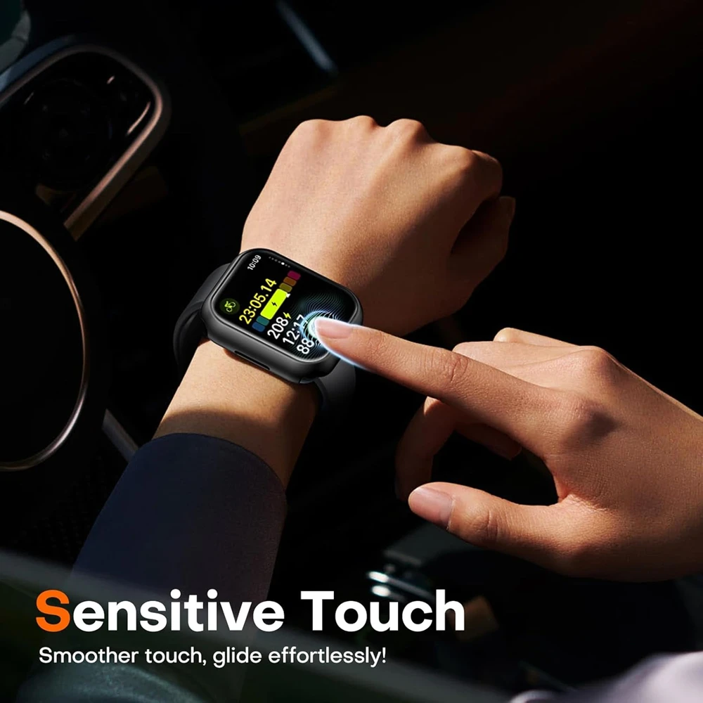 Glass+Cover for Apple Watch Case 10 9 8 7 6 SE 5 iWatch Accessory Screen Protector iWatch Series 46mm 44mm 40mm 41 45mm 38 42mm